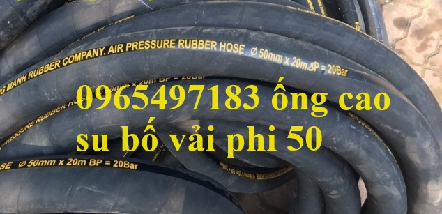 Giá ống cao su bố vải chịu áp 10 bar, 20 bar tại Hà Nội